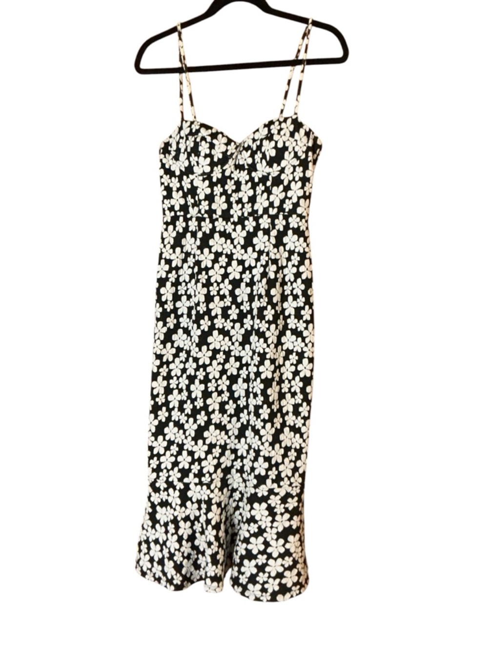 Spring wedding dress, guest Hutch Anthropologie Daisy Floral Bustier Midi Dress